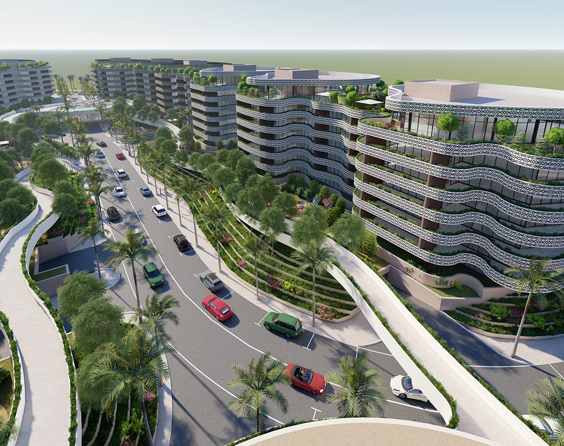 Sarooj Oasis 3D Render