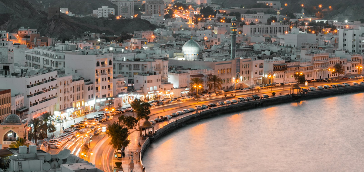 Muscat cityscape at dusk